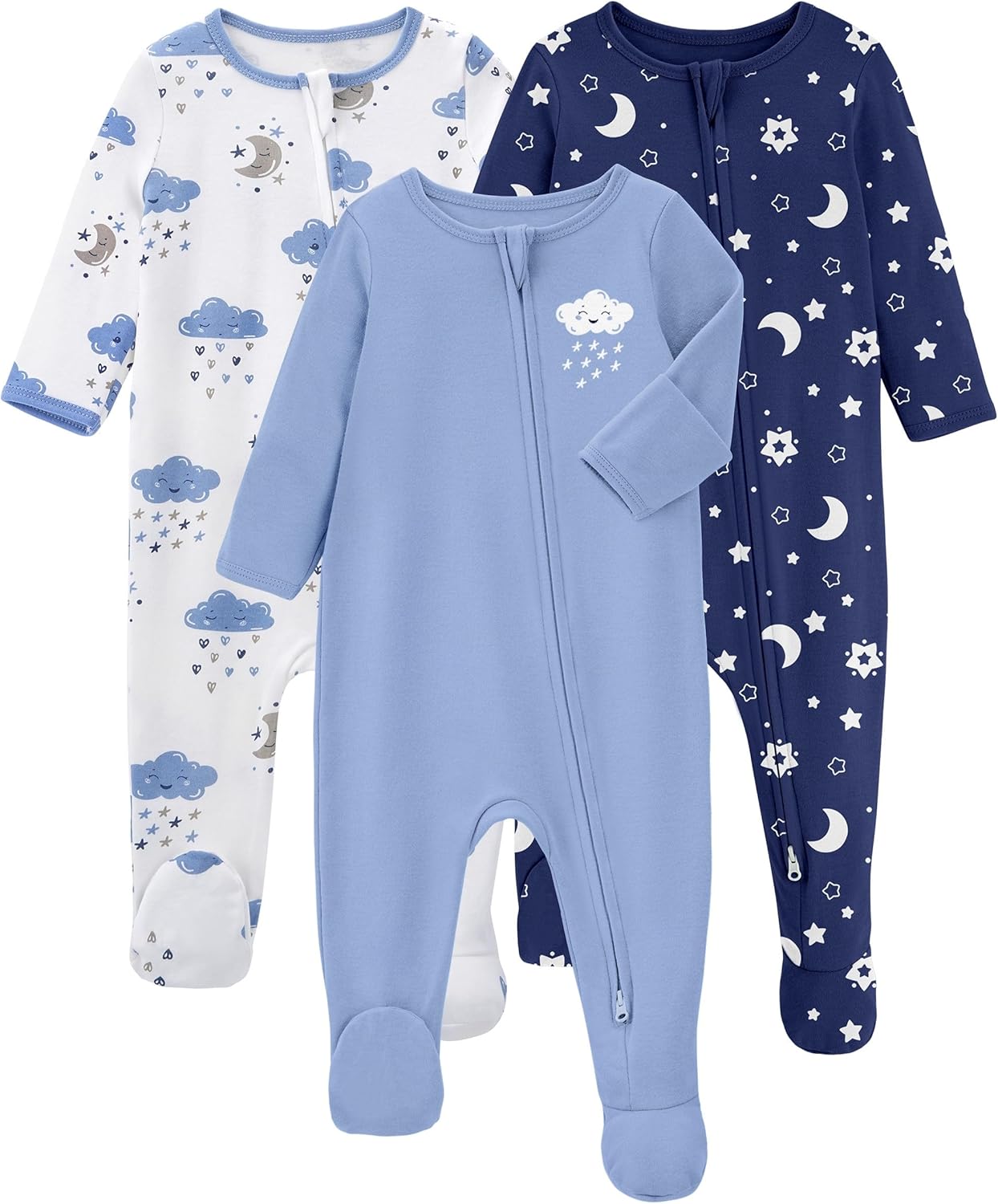Baby Clothing Organic - Pigiami per Neonati 100% Cotone Biologico,