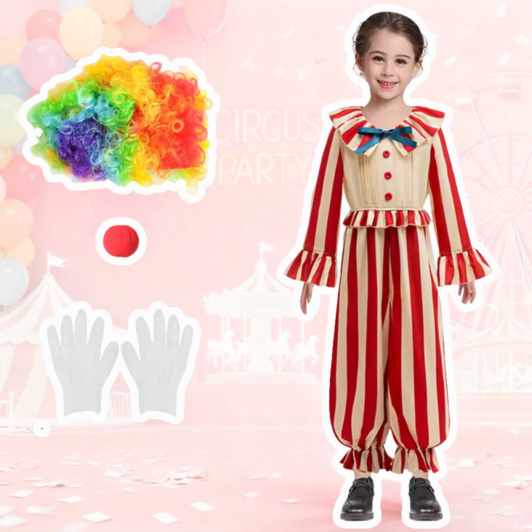 Baby Clothing Usa - Abiti da clown di Halloween Neonate