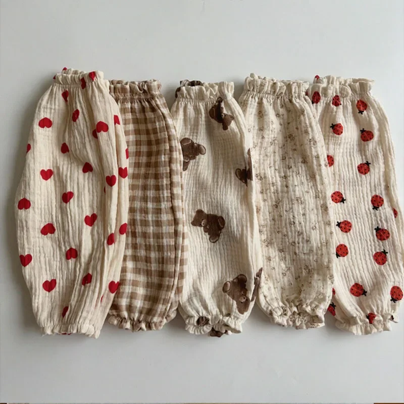 Baby Clothing Organic - Pantaloni Morbidi in Mussola, Pantaloni Capri