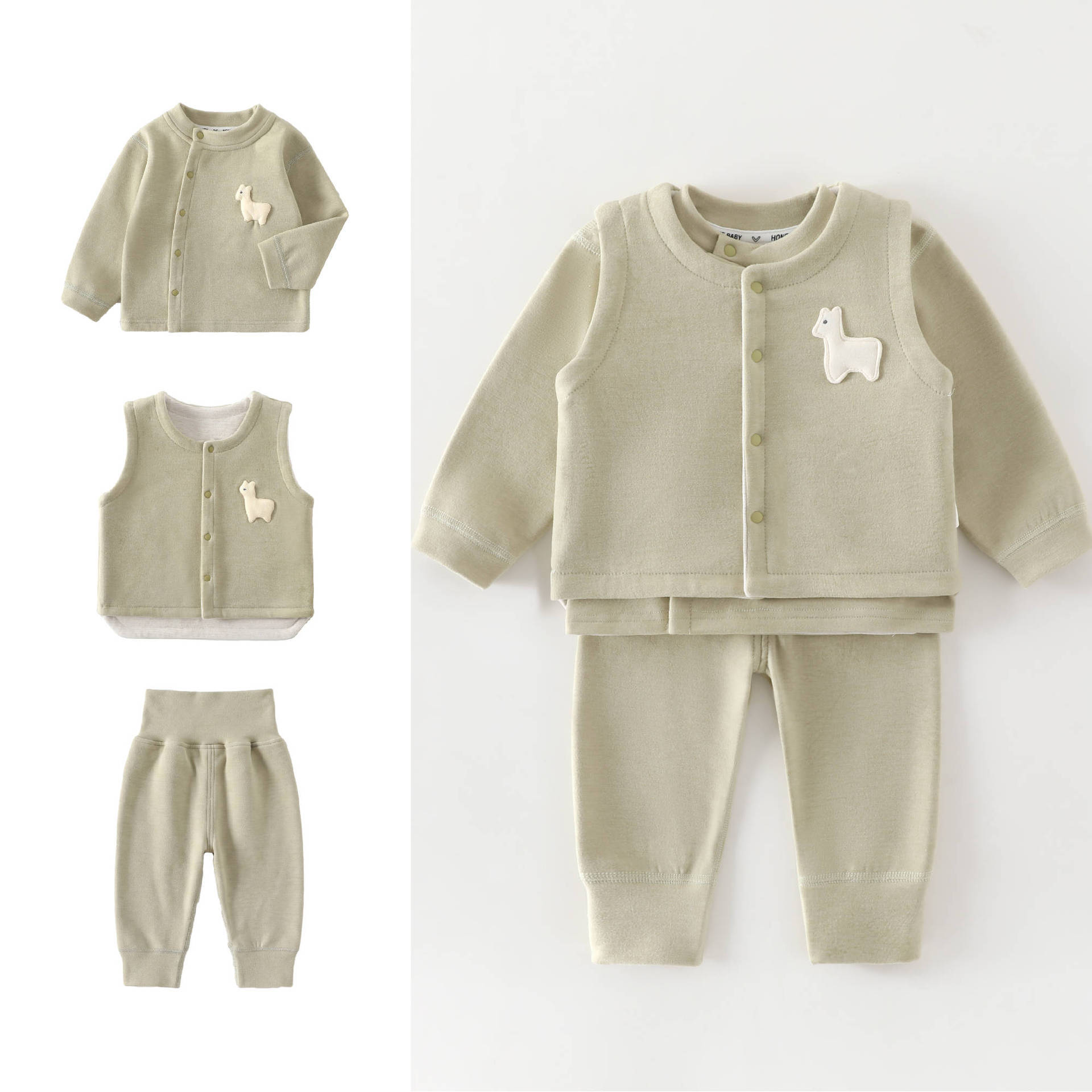 Baby Clothing High Quality - Set 3 Pezzi per Bambini 0-4