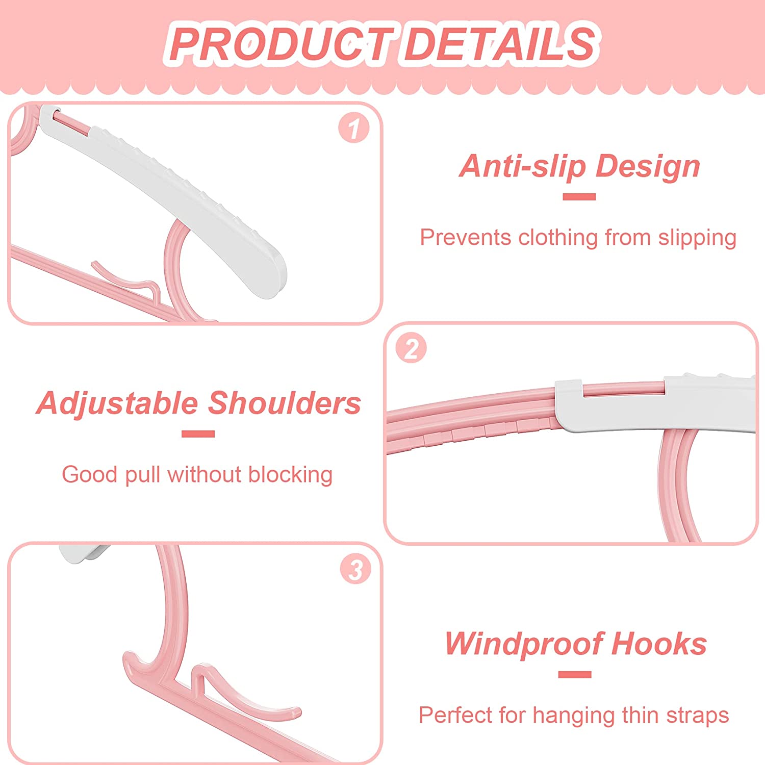 UNTIOR Appendiabiti antiscivol - Baby Clothing Hanging Rack recensione e prezzo